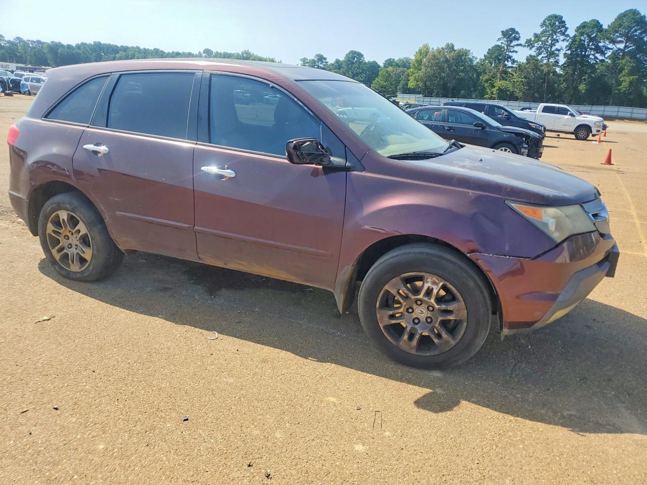 2009 Acura Mdx Technology Red vin: 2HNYD28459H502452