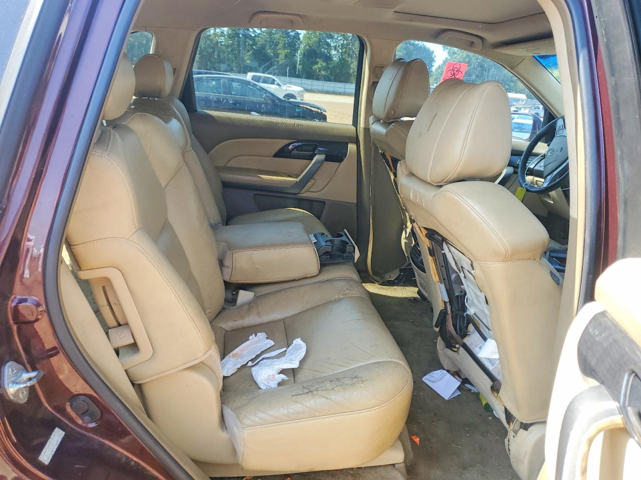 2009 Acura Mdx Technology Red vin: 2HNYD28459H502452