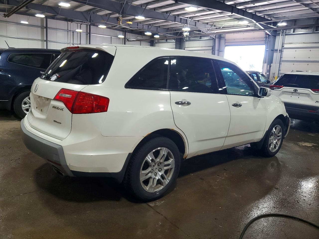 2007 Acura Mdx Technology White vin: 2HNYD28467H543511