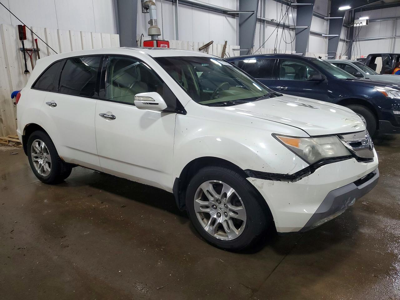 2007 Acura Mdx Technology White vin: 2HNYD28467H543511