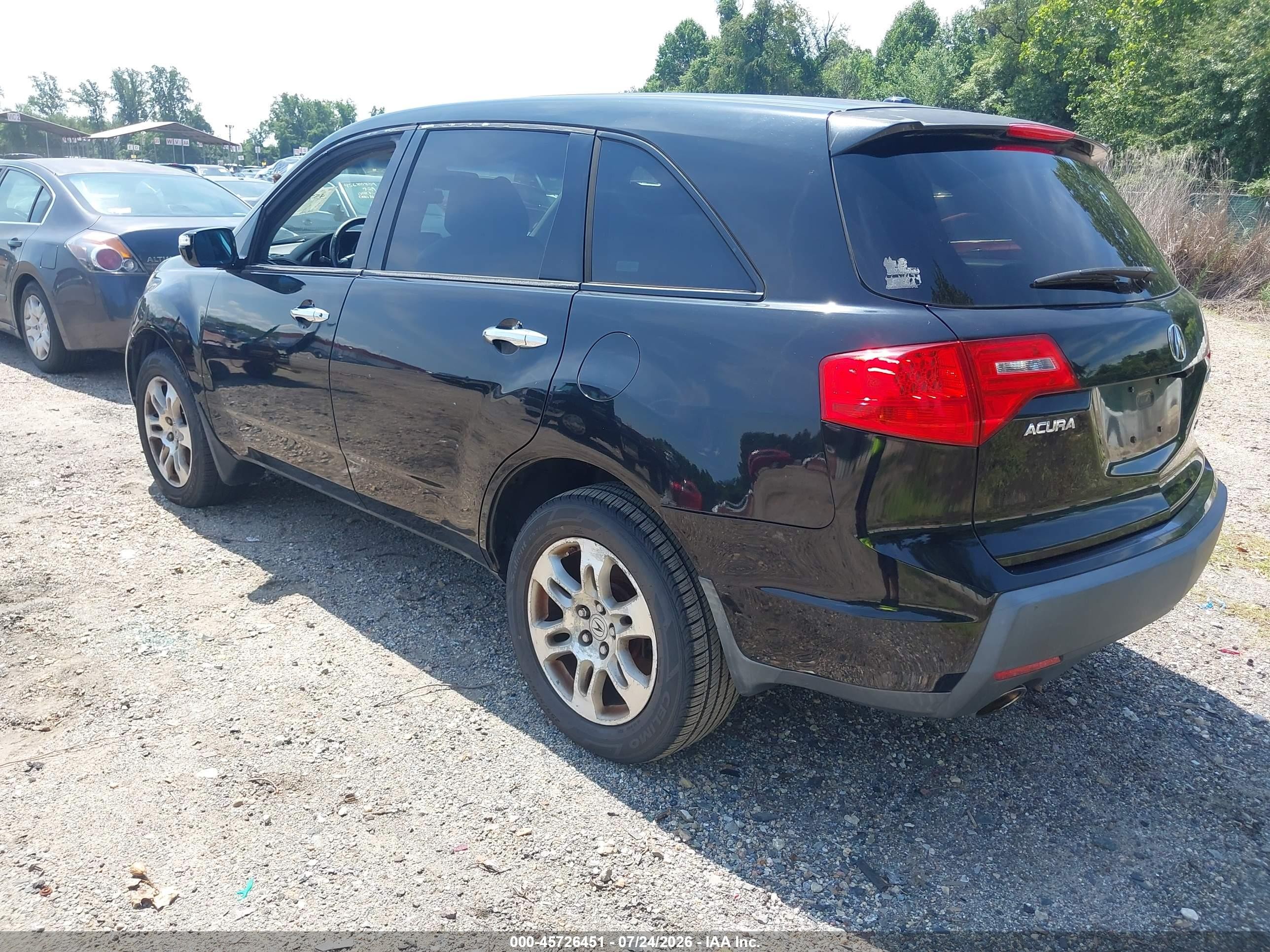 2008 Acura Mdx Technology Package Black vin: 2HNYD28468H550072
