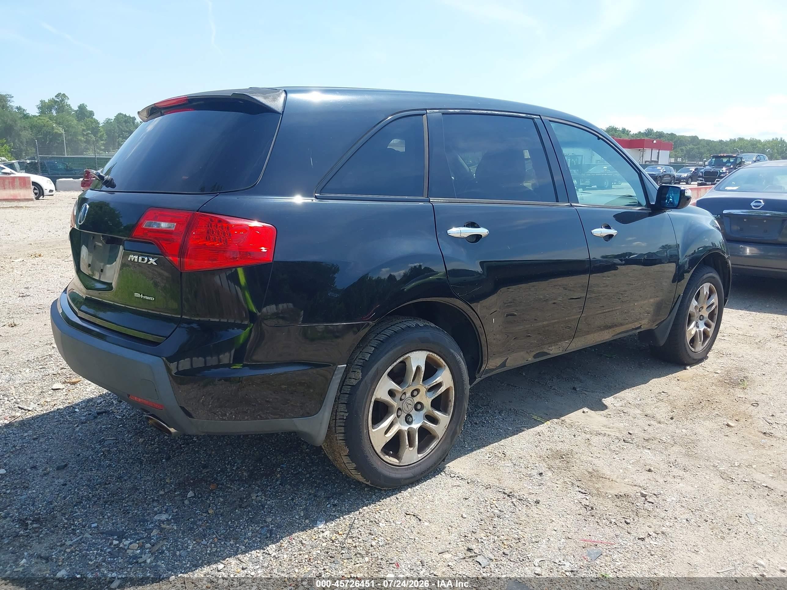 2008 Acura Mdx Technology Package Black vin: 2HNYD28468H550072