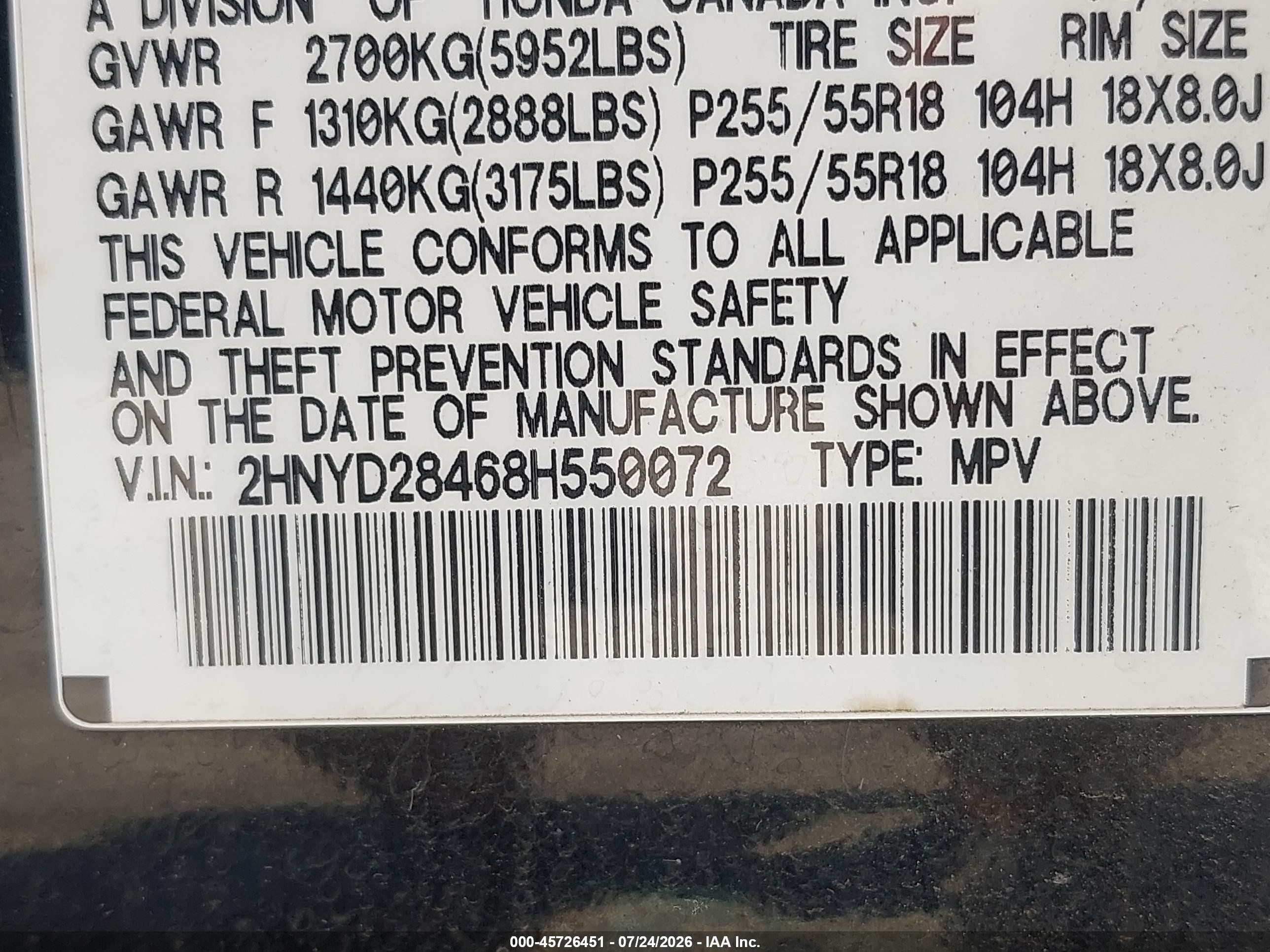 2008 Acura Mdx Technology Package Black vin: 2HNYD28468H550072