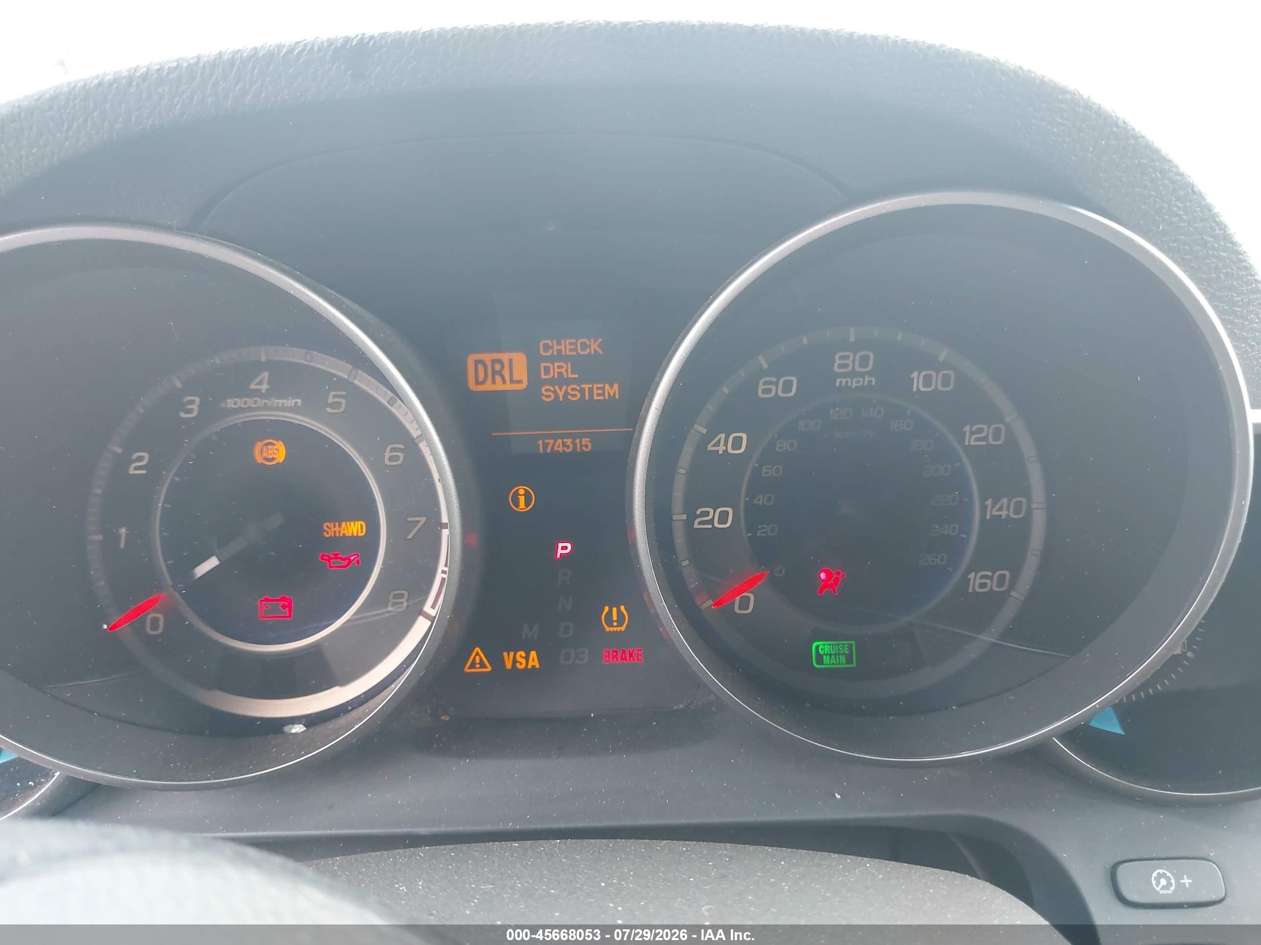 2007 Acura Mdx Technology Package Black vin: 2HNYD28477H526491