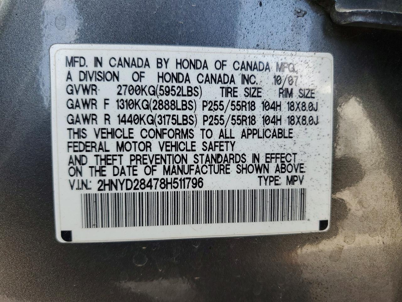 2008 Acura Mdx Technology Silver vin: 2HNYD28478H511796