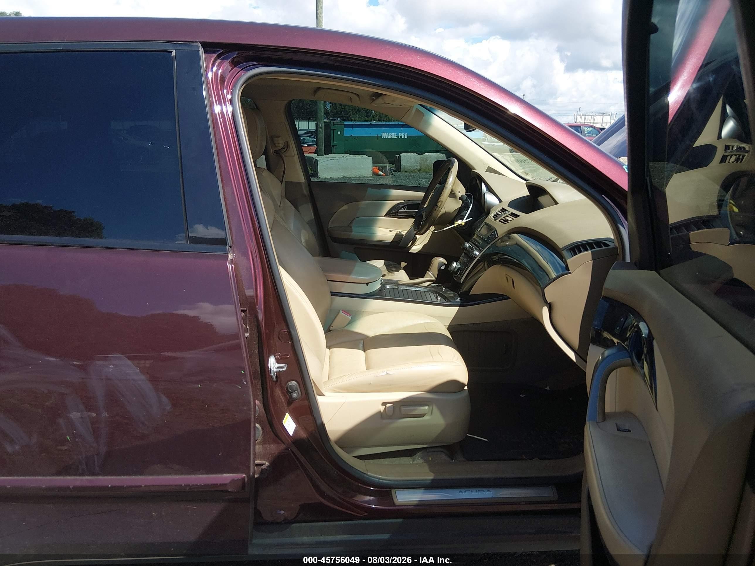 2008 Acura Mdx Technology Package Burgundy vin: 2HNYD28478H521230