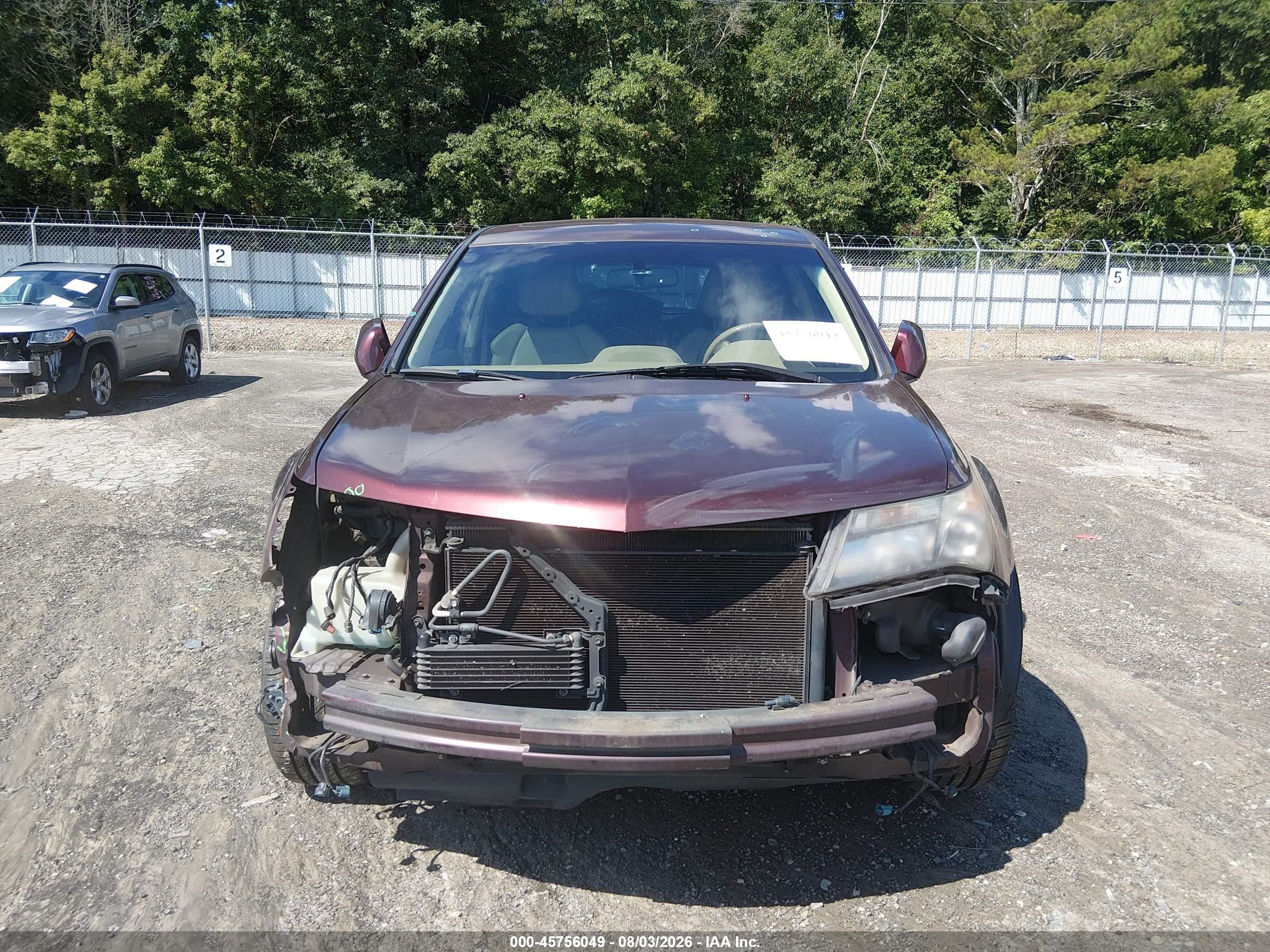 2008 Acura Mdx Technology Package Burgundy vin: 2HNYD28478H521230