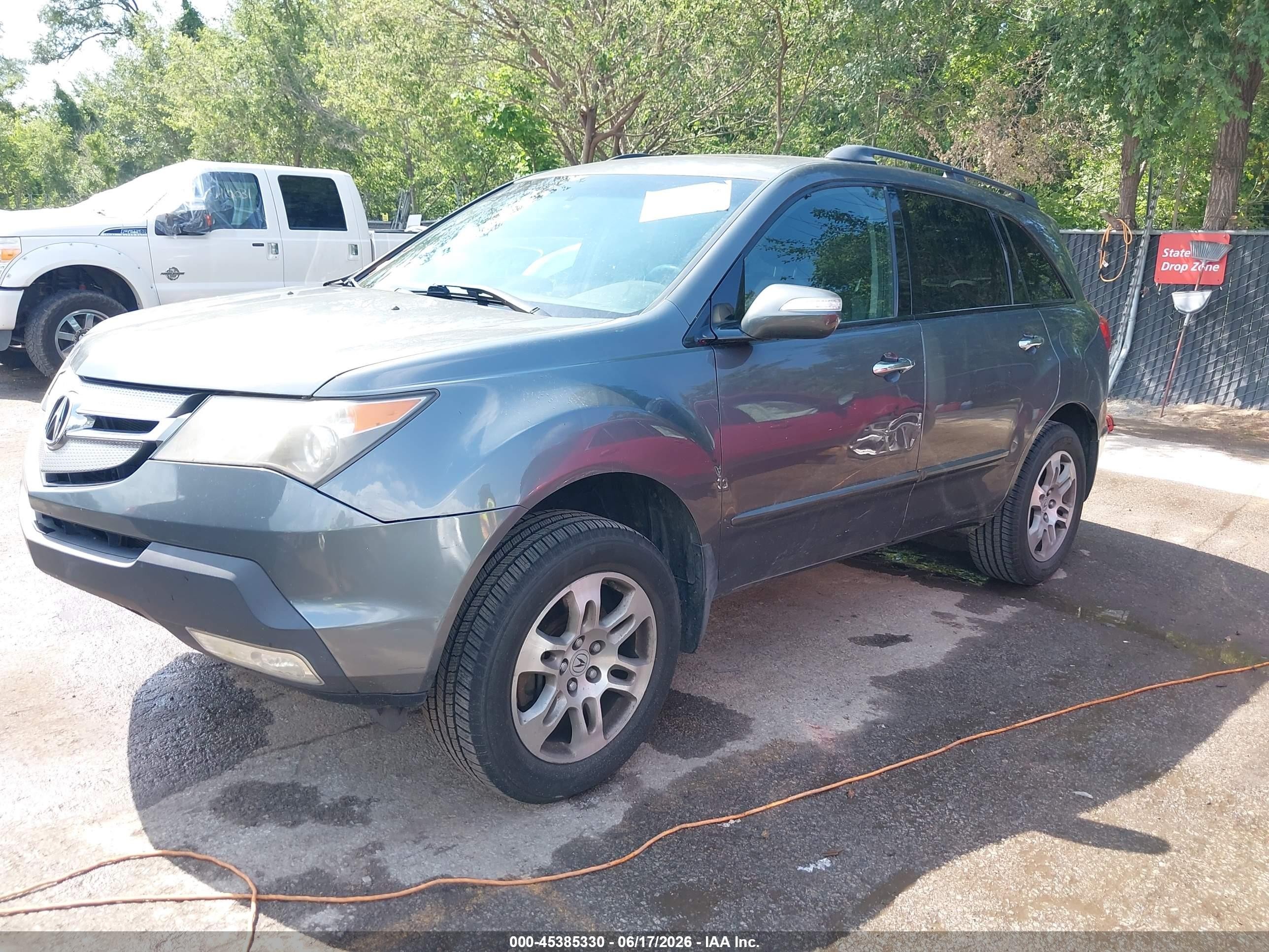2007 Acura Mdx Technology Package Gray vin: 2HNYD28487H552176