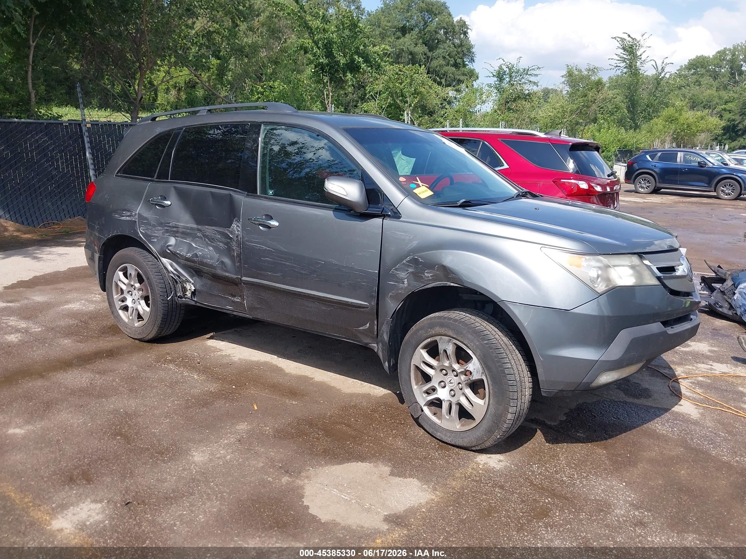 2007 Acura Mdx Technology Package Gray vin: 2HNYD28487H552176