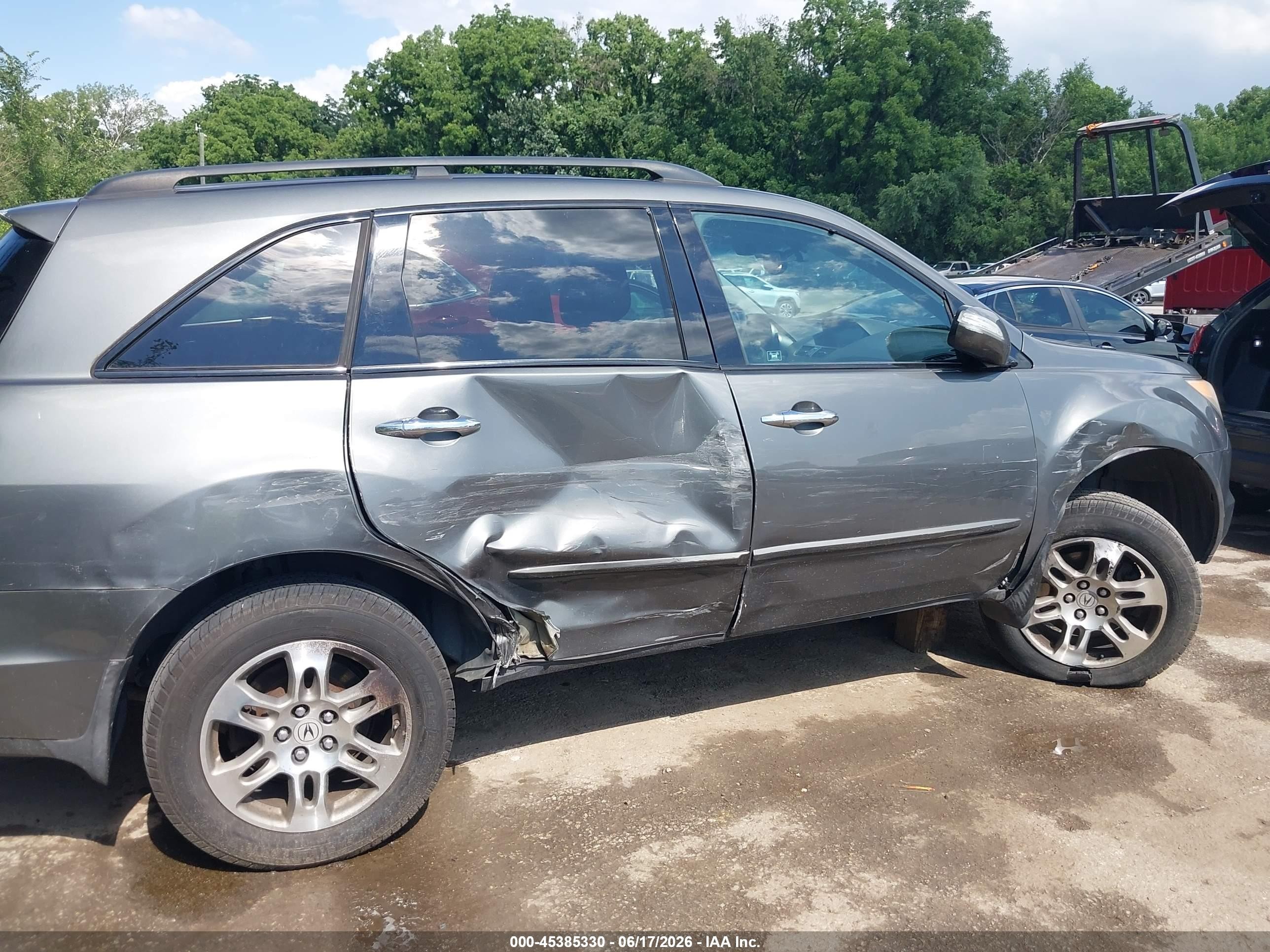 2007 Acura Mdx Technology Package Gray vin: 2HNYD28487H552176