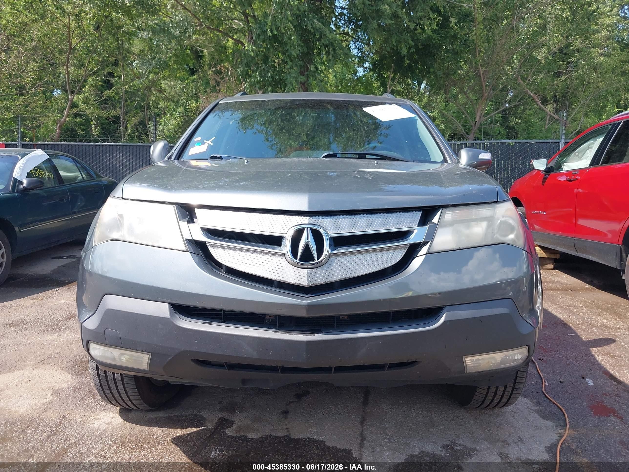 2007 Acura Mdx Technology Package Gray vin: 2HNYD28487H552176