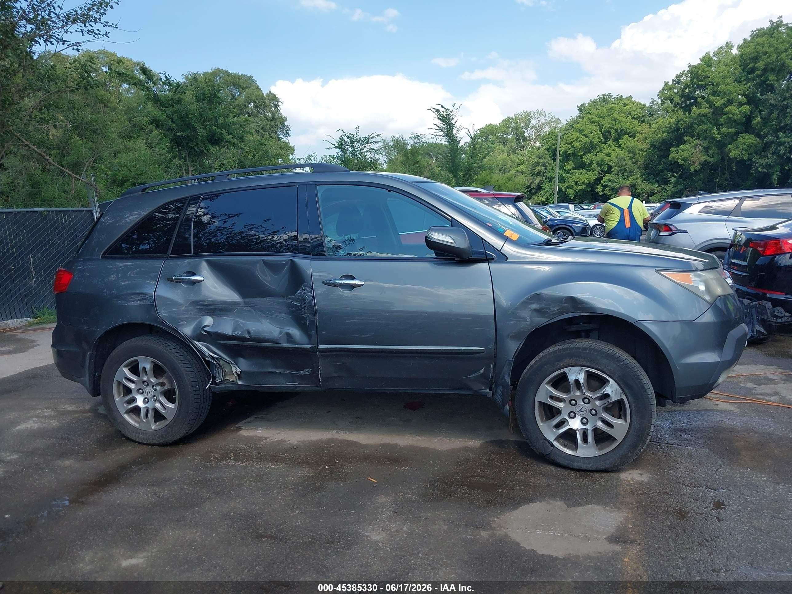 2007 Acura Mdx Technology Package Gray vin: 2HNYD28487H552176