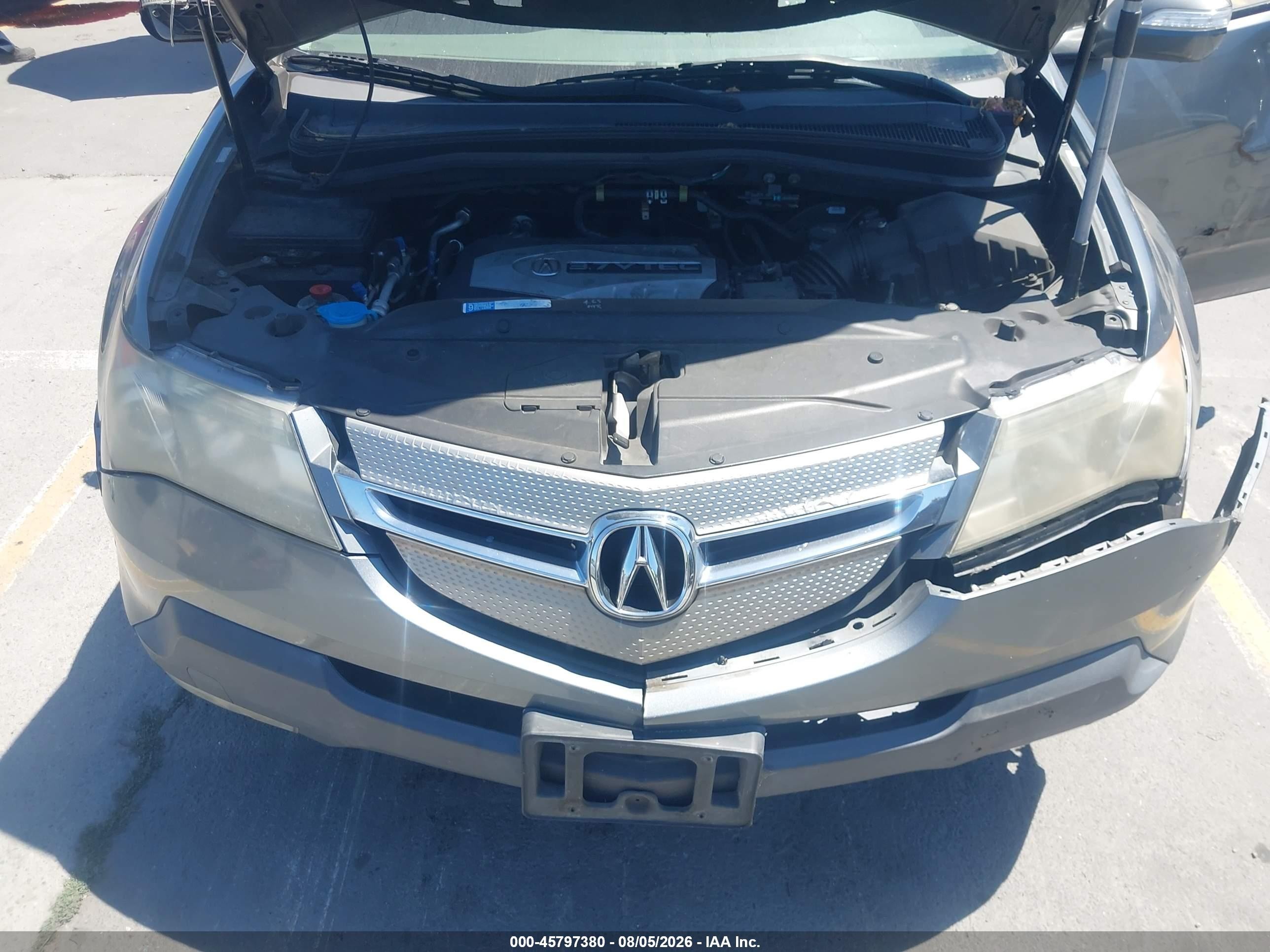 2009 Acura Mdx Technology Package Green vin: 2HNYD28489H500484