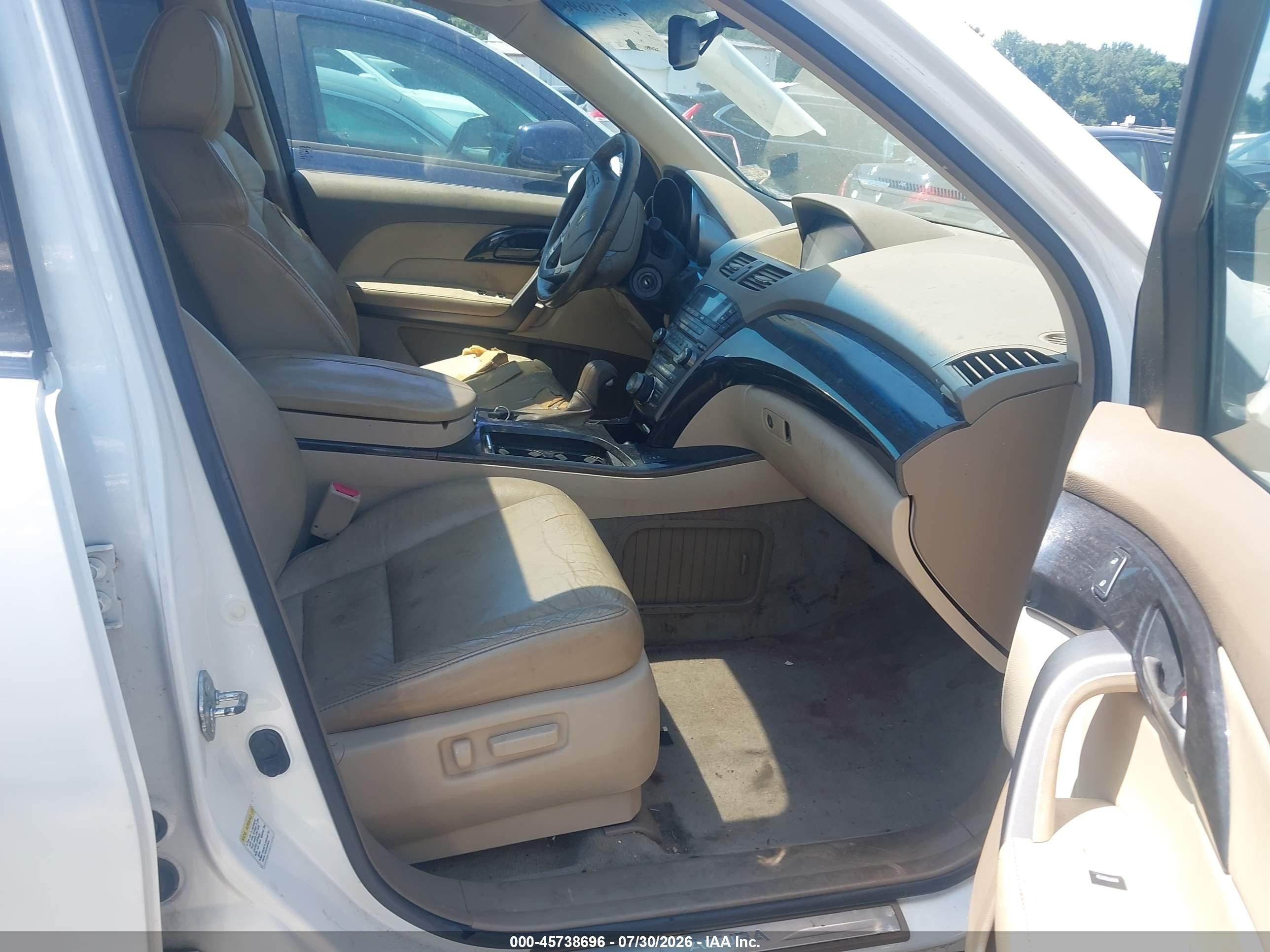 2008 Acura Mdx Technology Package Белый vin: 2HNYD28498H507295