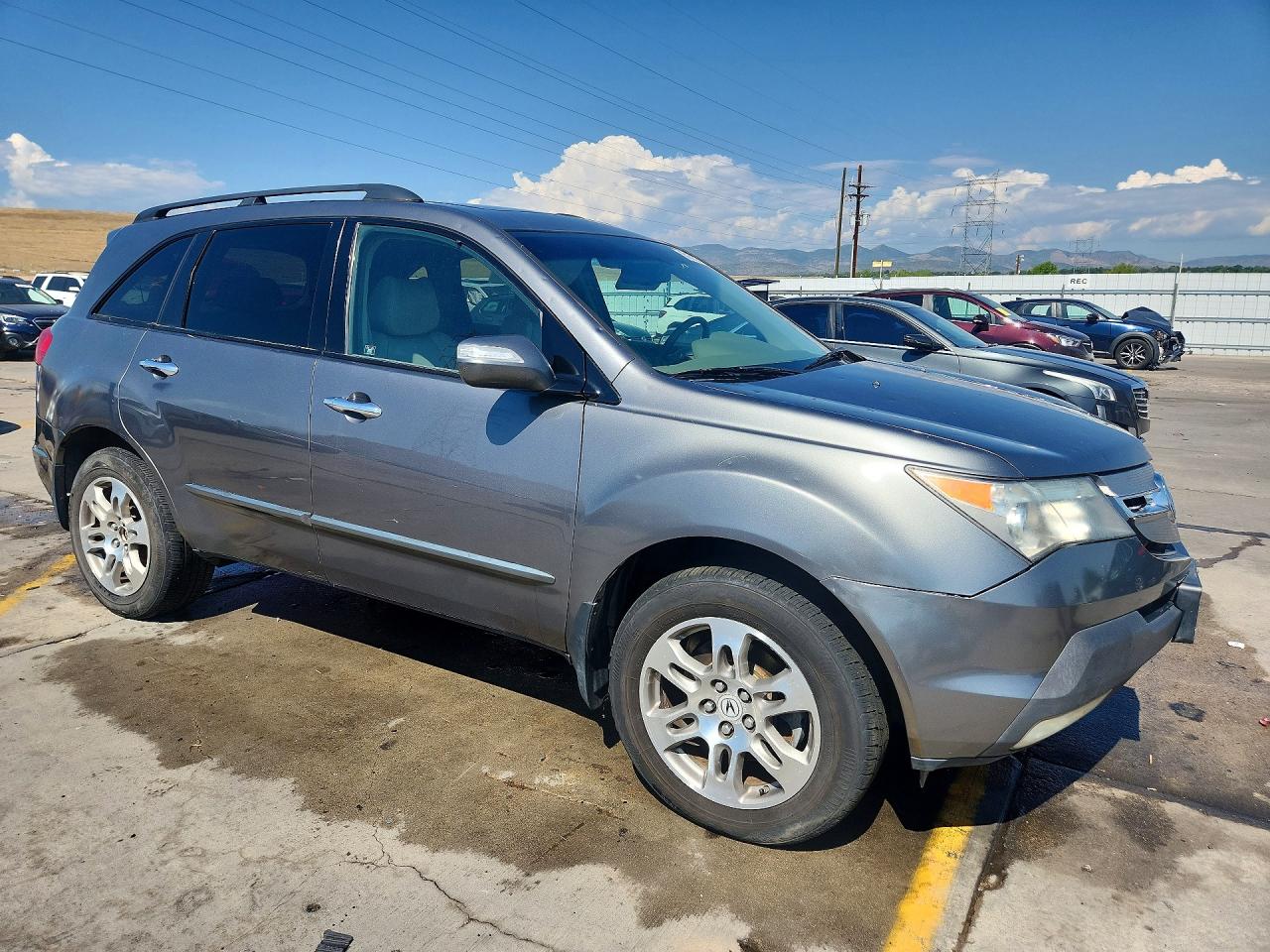 2008 Acura Mdx Technology Gray vin: 2HNYD28498H522797
