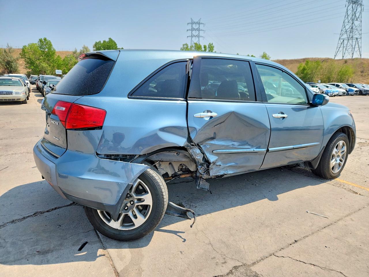 2008 Acura Mdx Technology Blue vin: 2HNYD28498H547926