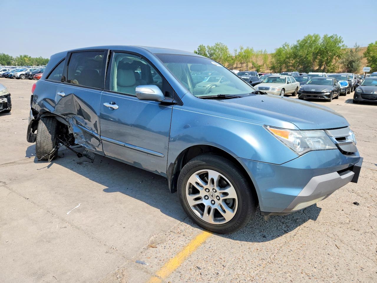 2008 Acura Mdx Technology Blue vin: 2HNYD28498H547926