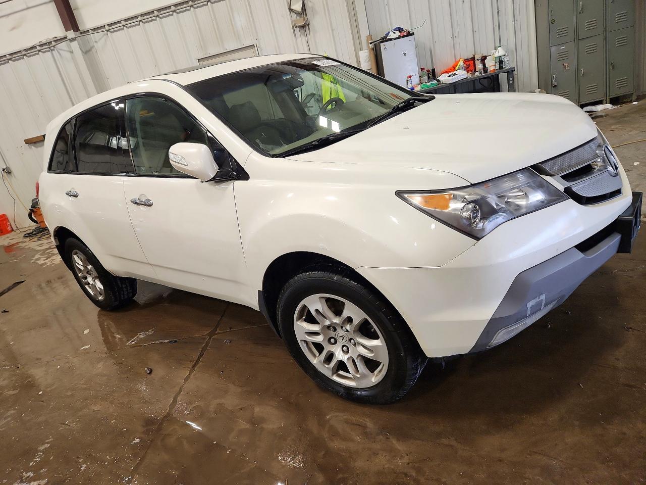2009 Acura Mdx Technology White vin: 2HNYD28499H516077