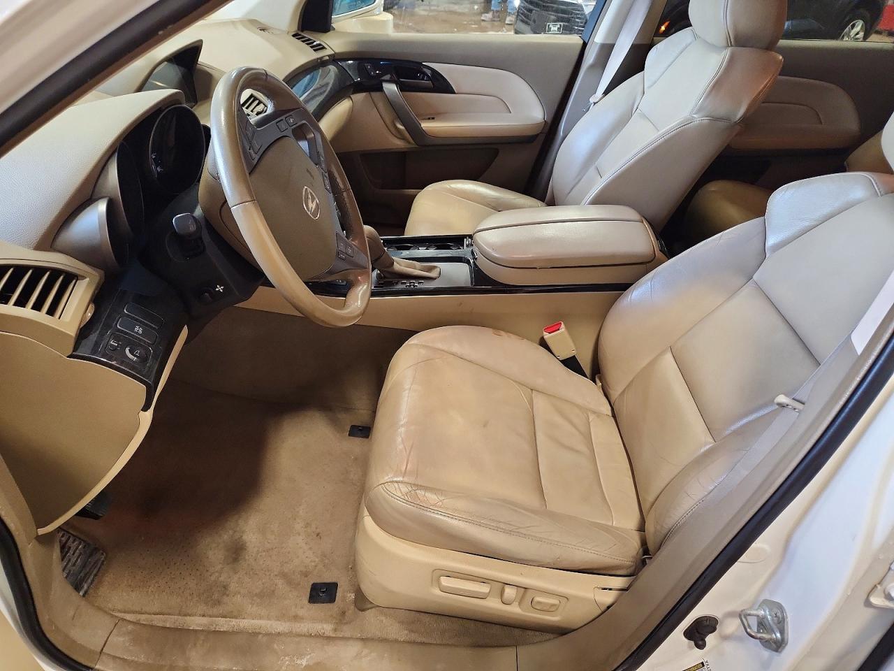 2009 Acura Mdx Technology White vin: 2HNYD28499H516077