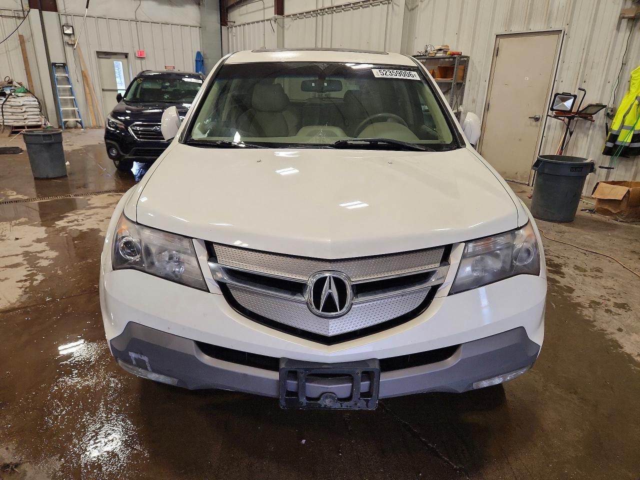 2009 Acura Mdx Technology White vin: 2HNYD28499H516077
