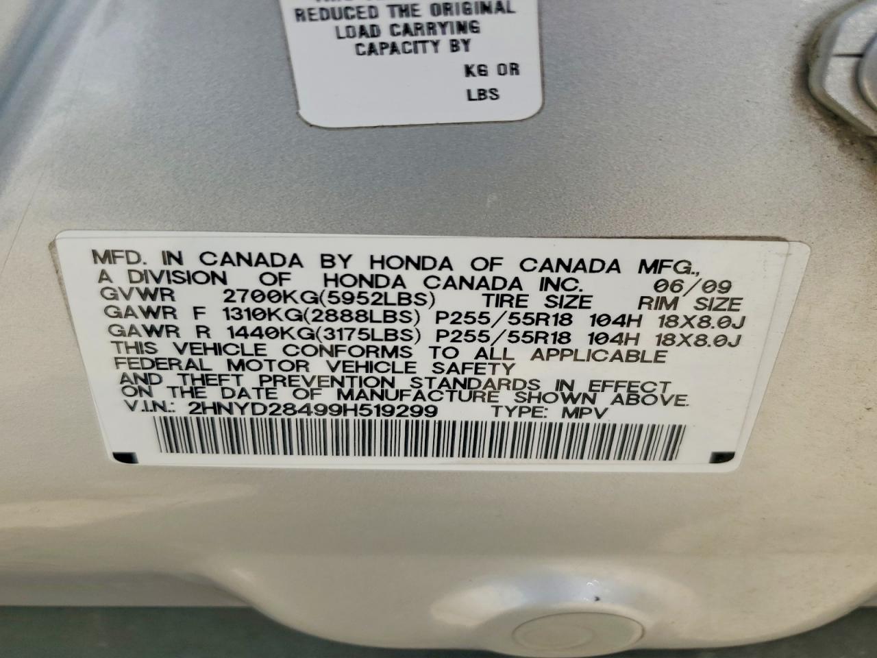 2009 Acura Mdx Technology Silver vin: 2HNYD28499H519299