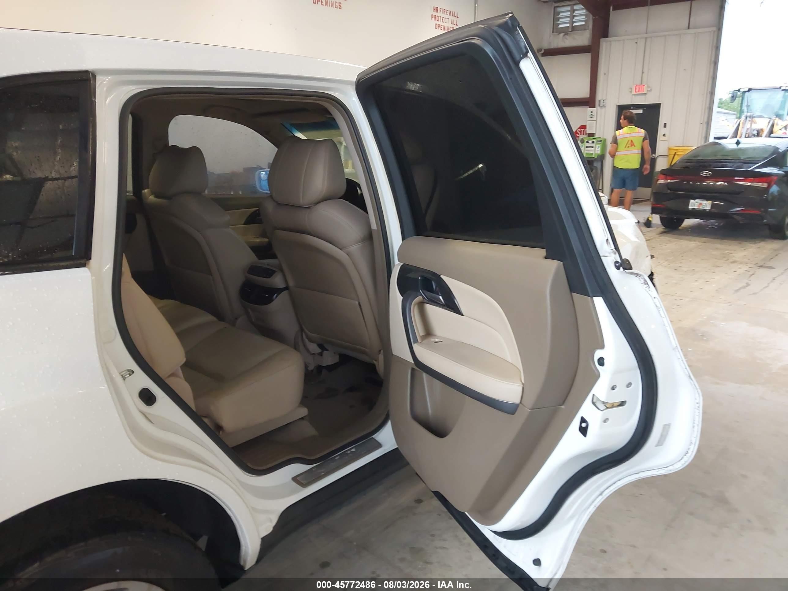 2008 Acura Mdx Technology Package Белый vin: 2HNYD284X8H556697
