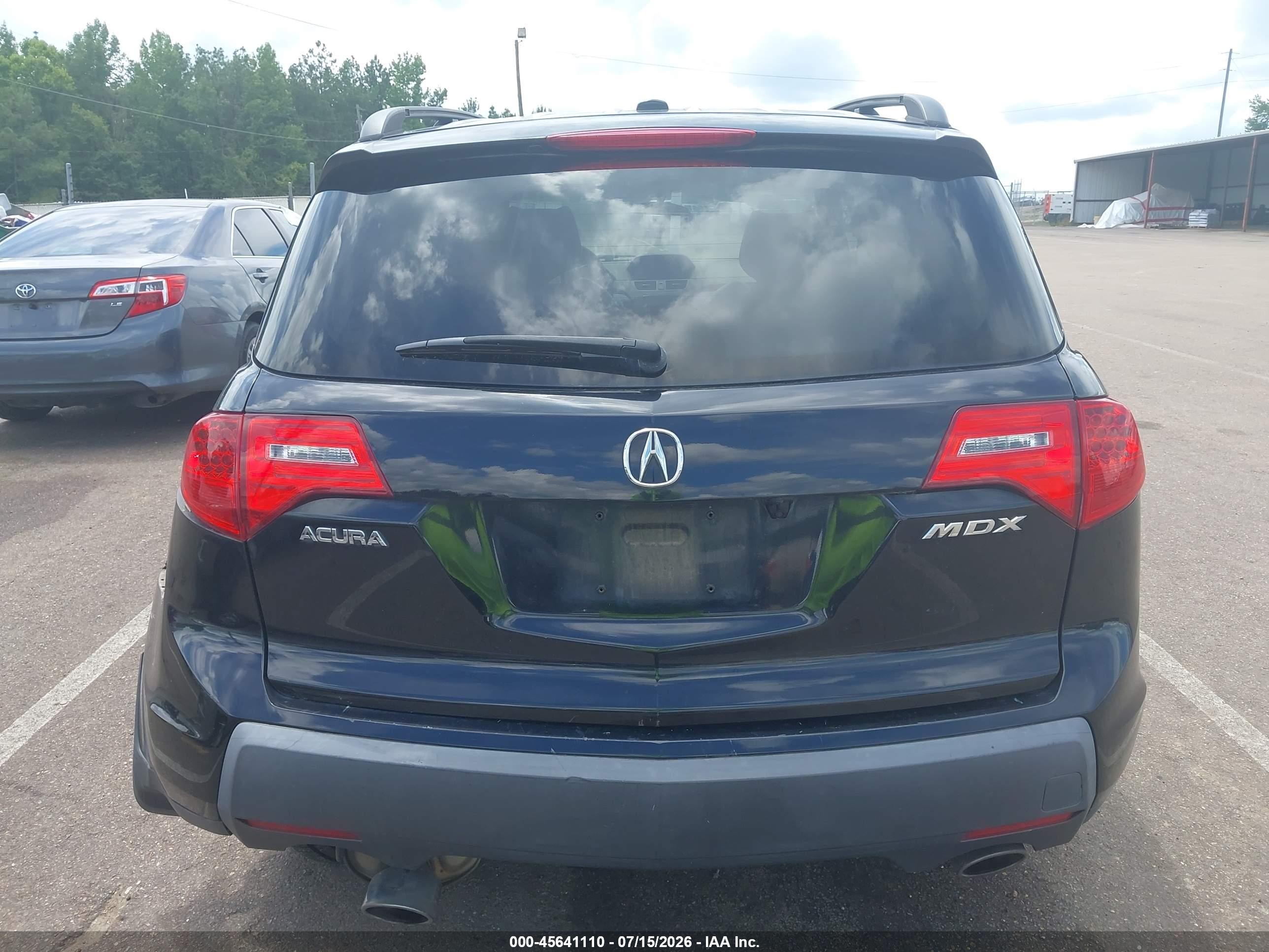 2008 Acura Mdx Technology Package Black vin: 2HNYD284X8H557185