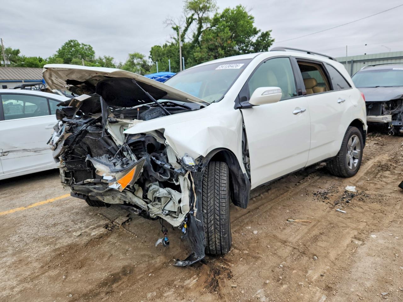 2008 Acura Mdx Sport White vin: 2HNYD28518H505680