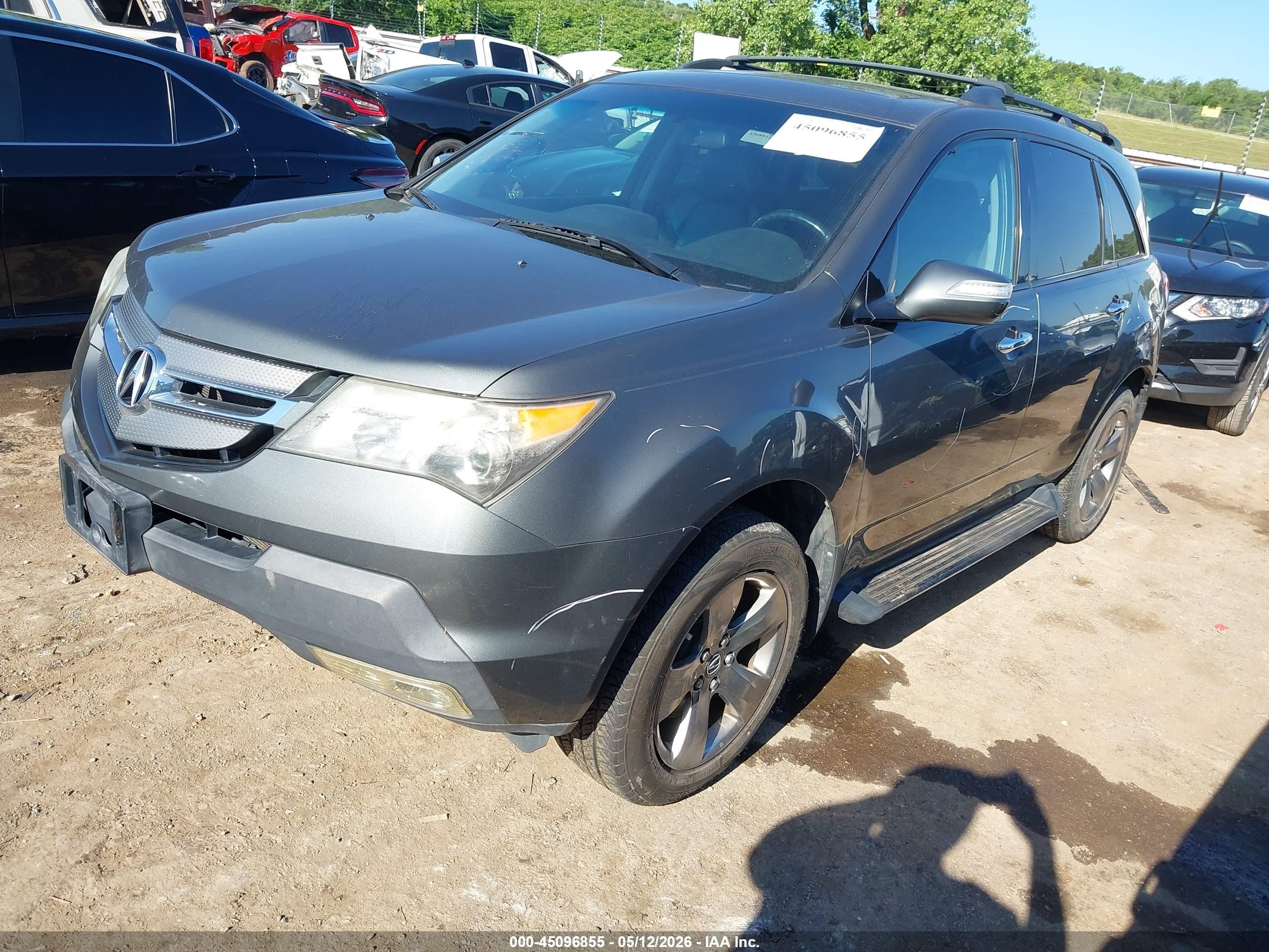 2007 Acura Mdx Sport Package Черный vin: 2HNYD28537H505064