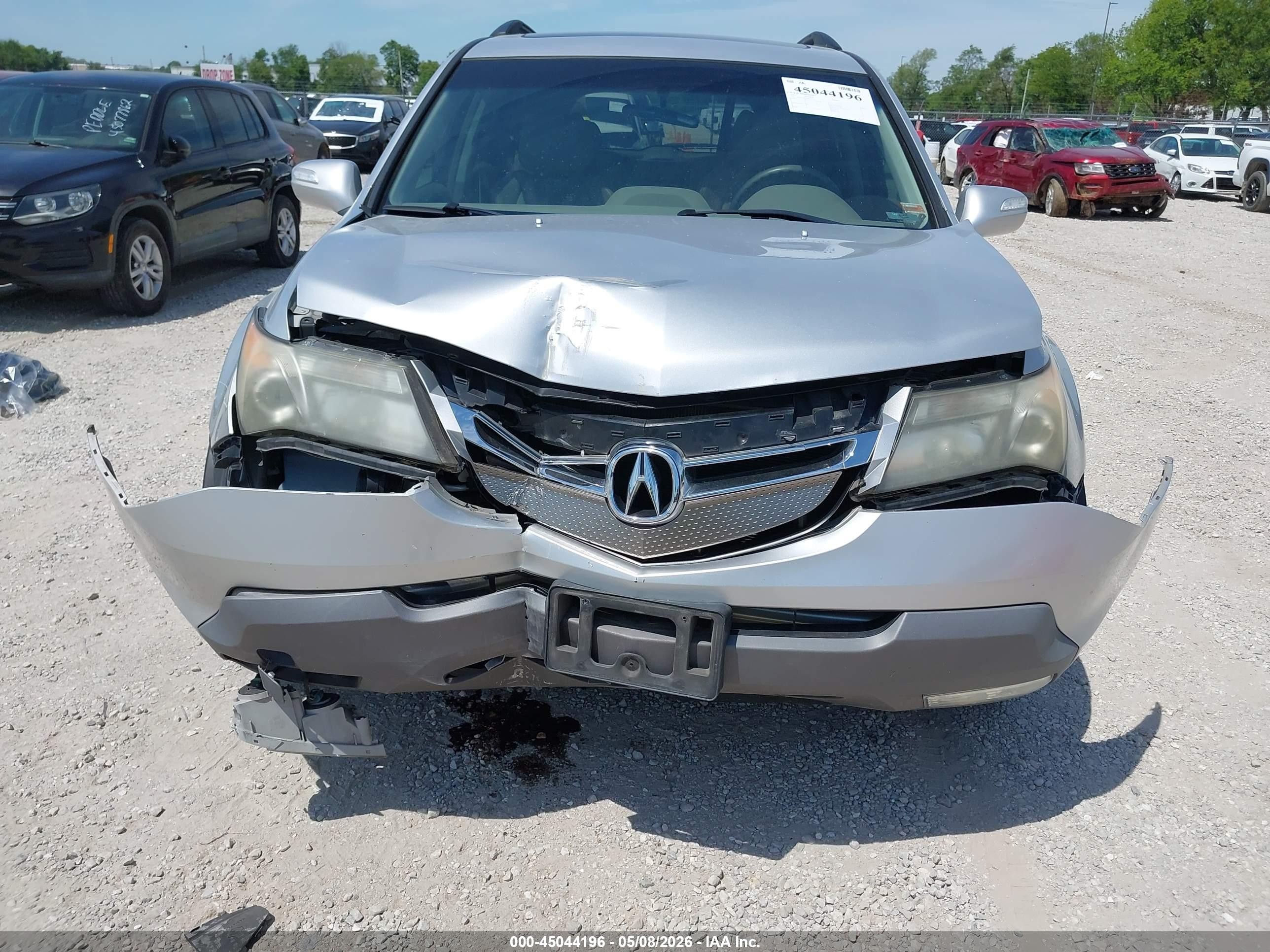 2007 Acura Mdx Sport Package Серебряный vin: 2HNYD28597H515954
