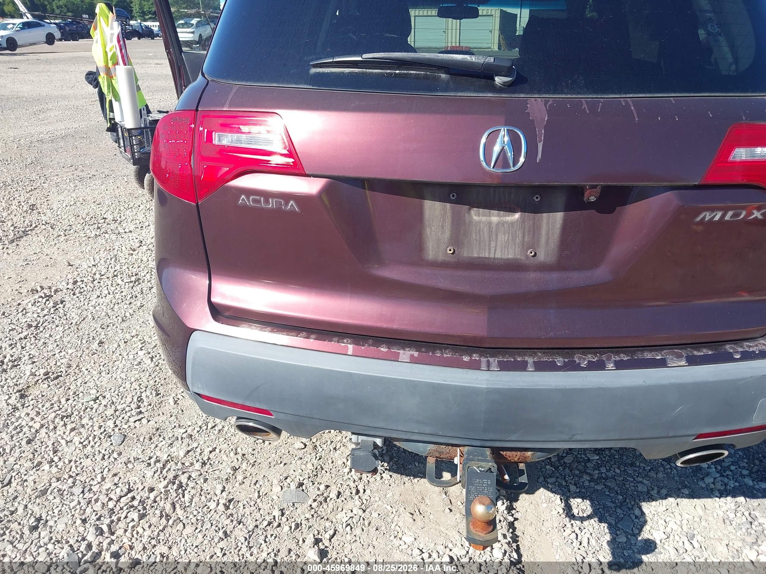2008 Acura Mdx Technology Package Burgundy vin: 2HNYD28608H550005