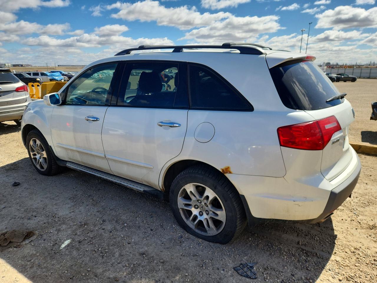 2009 Acura Mdx Technology White vin: 2HNYD28609H006069