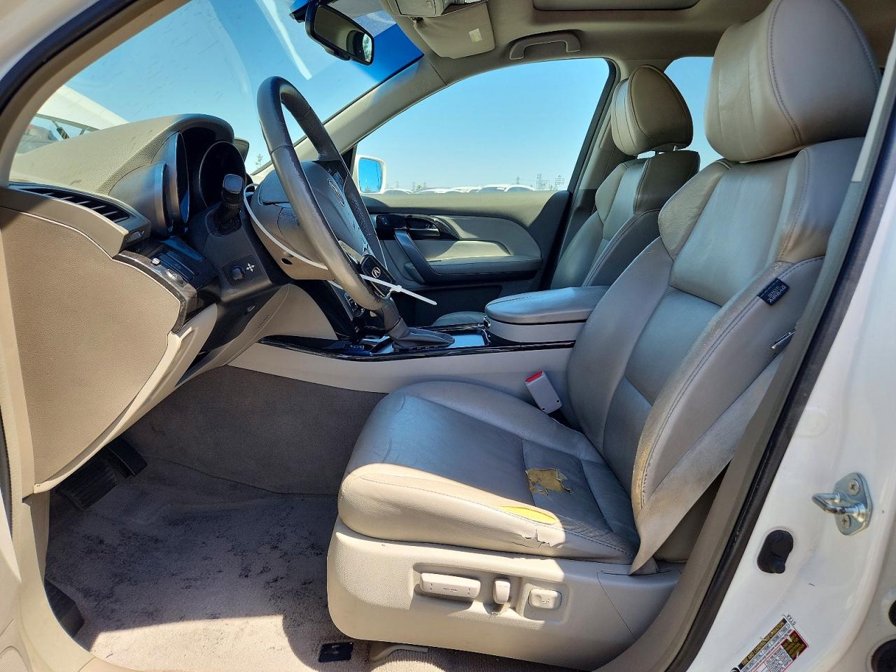2009 Acura Mdx Technology White vin: 2HNYD28609H506720