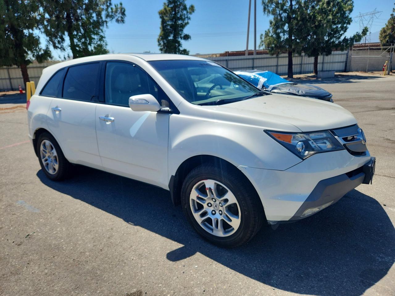 2009 Acura Mdx Technology White vin: 2HNYD28609H506720