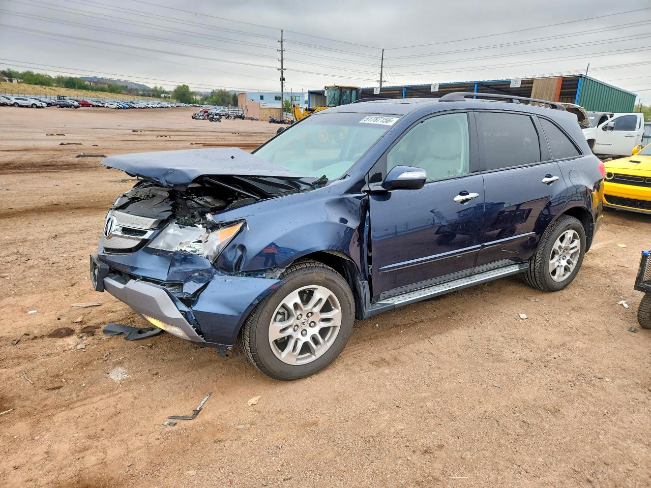 2009 Acura Mdx Technology Blue vin: 2HNYD28609H507575