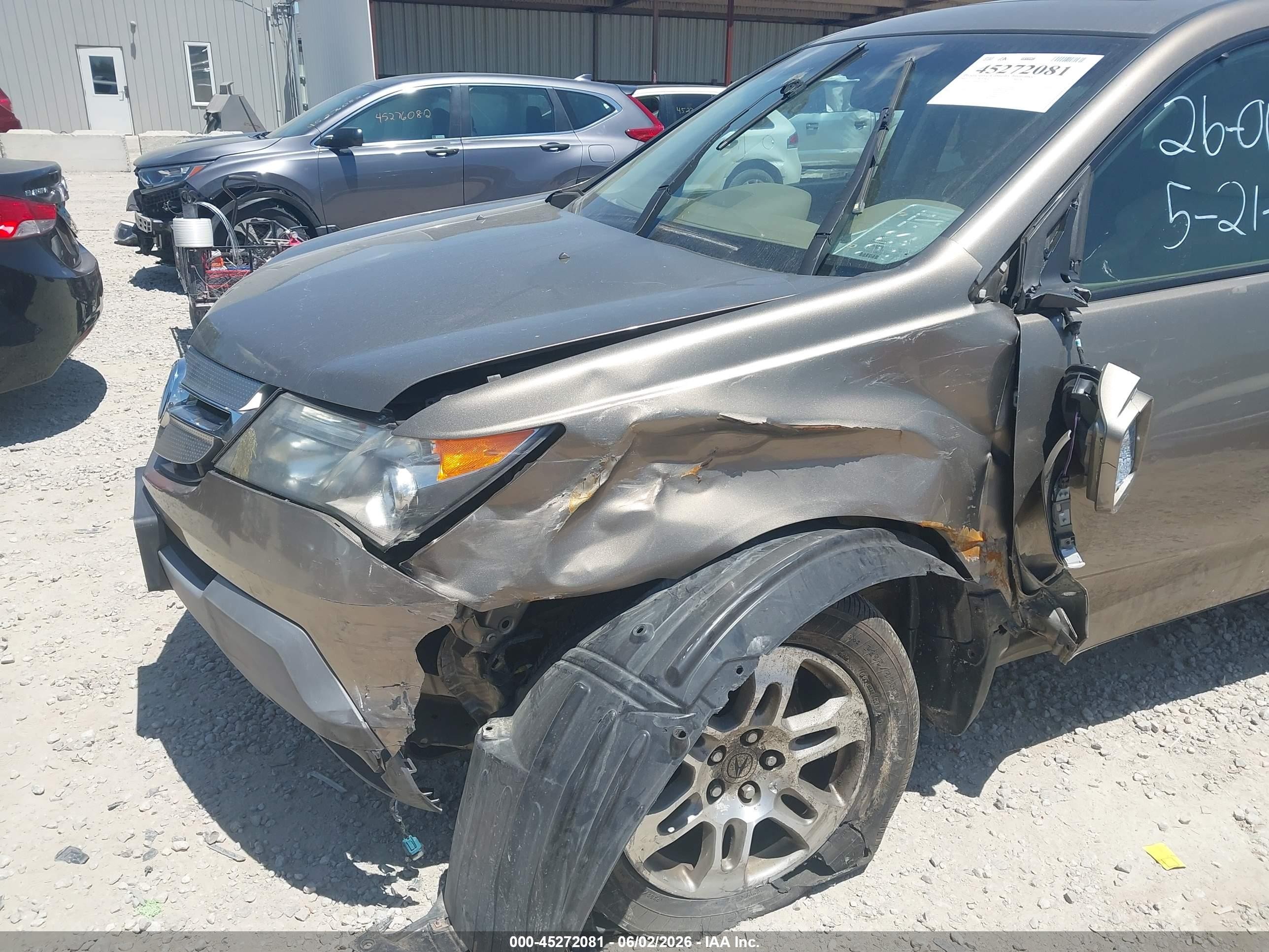 2009 Acura Mdx Technology Package Brown vin: 2HNYD28609H517460