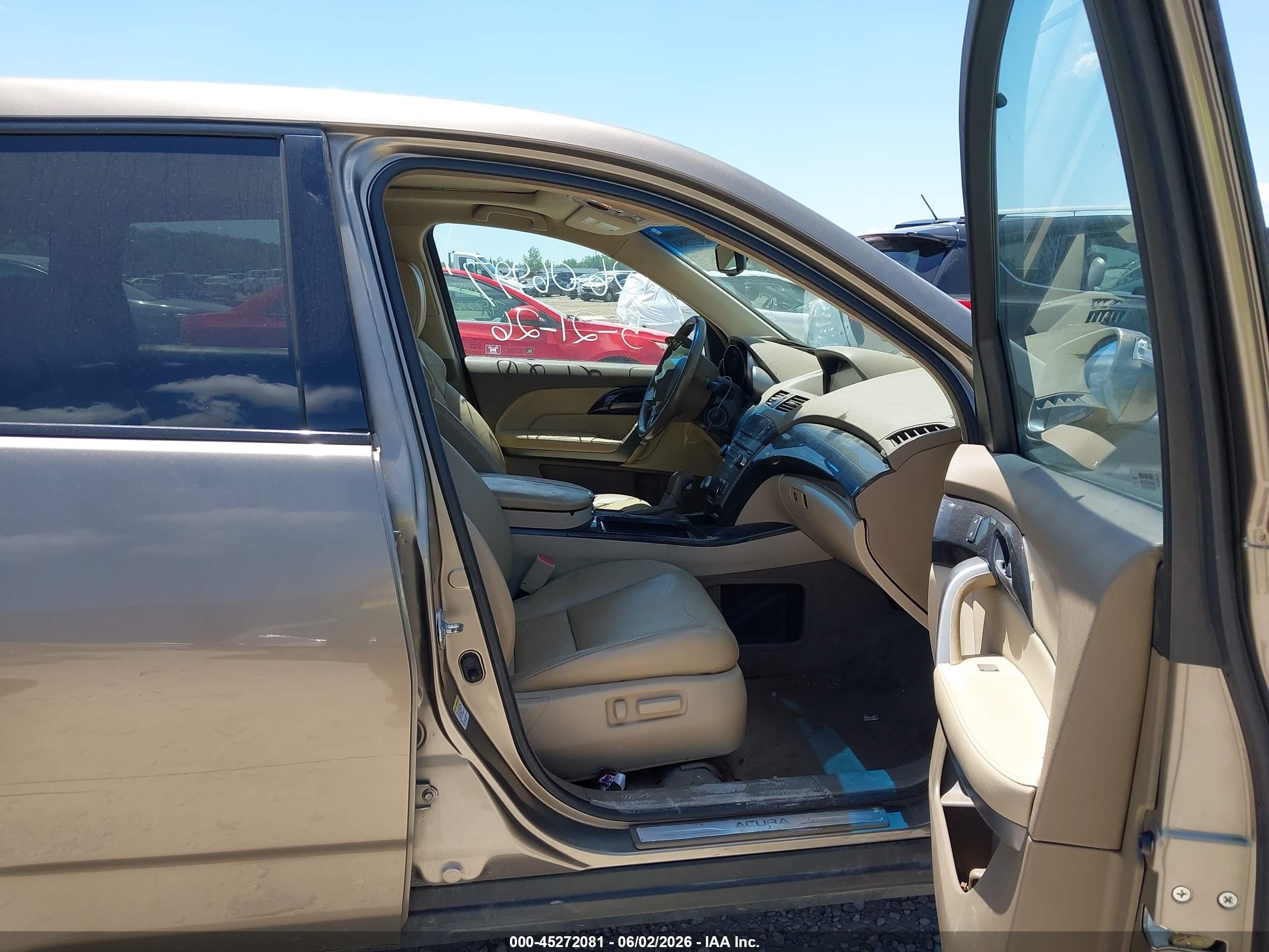 2009 Acura Mdx Technology Package Brown vin: 2HNYD28609H517460