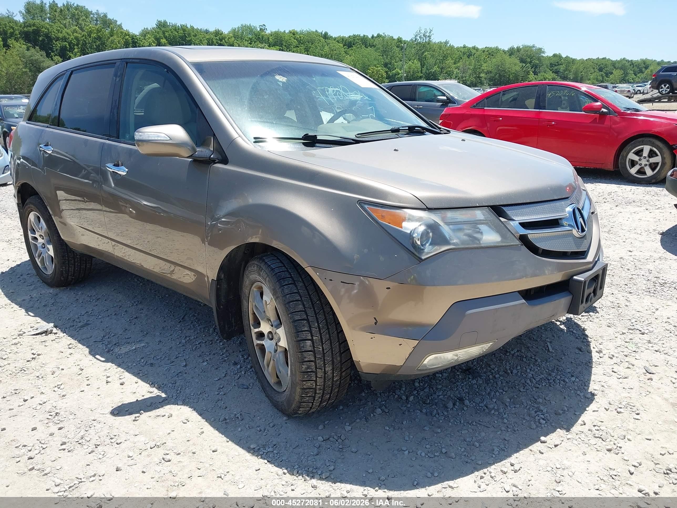 2009 Acura Mdx Technology Package Brown vin: 2HNYD28609H517460
