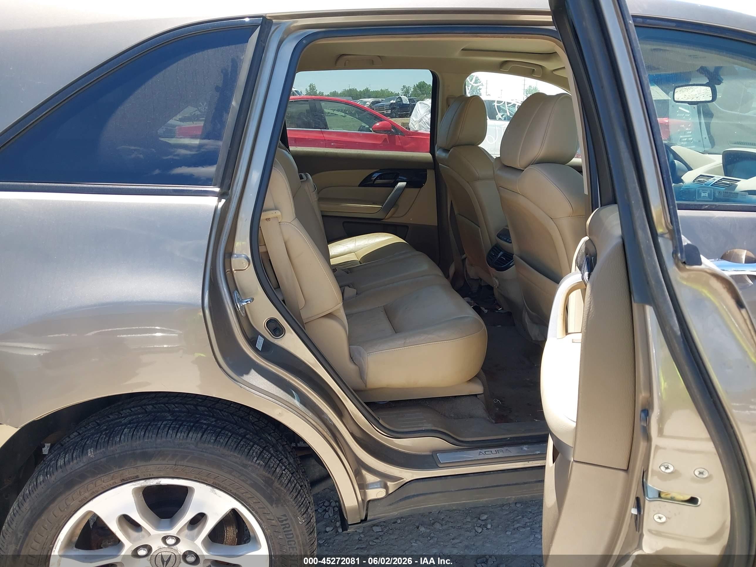 2009 Acura Mdx Technology Package Brown vin: 2HNYD28609H517460
