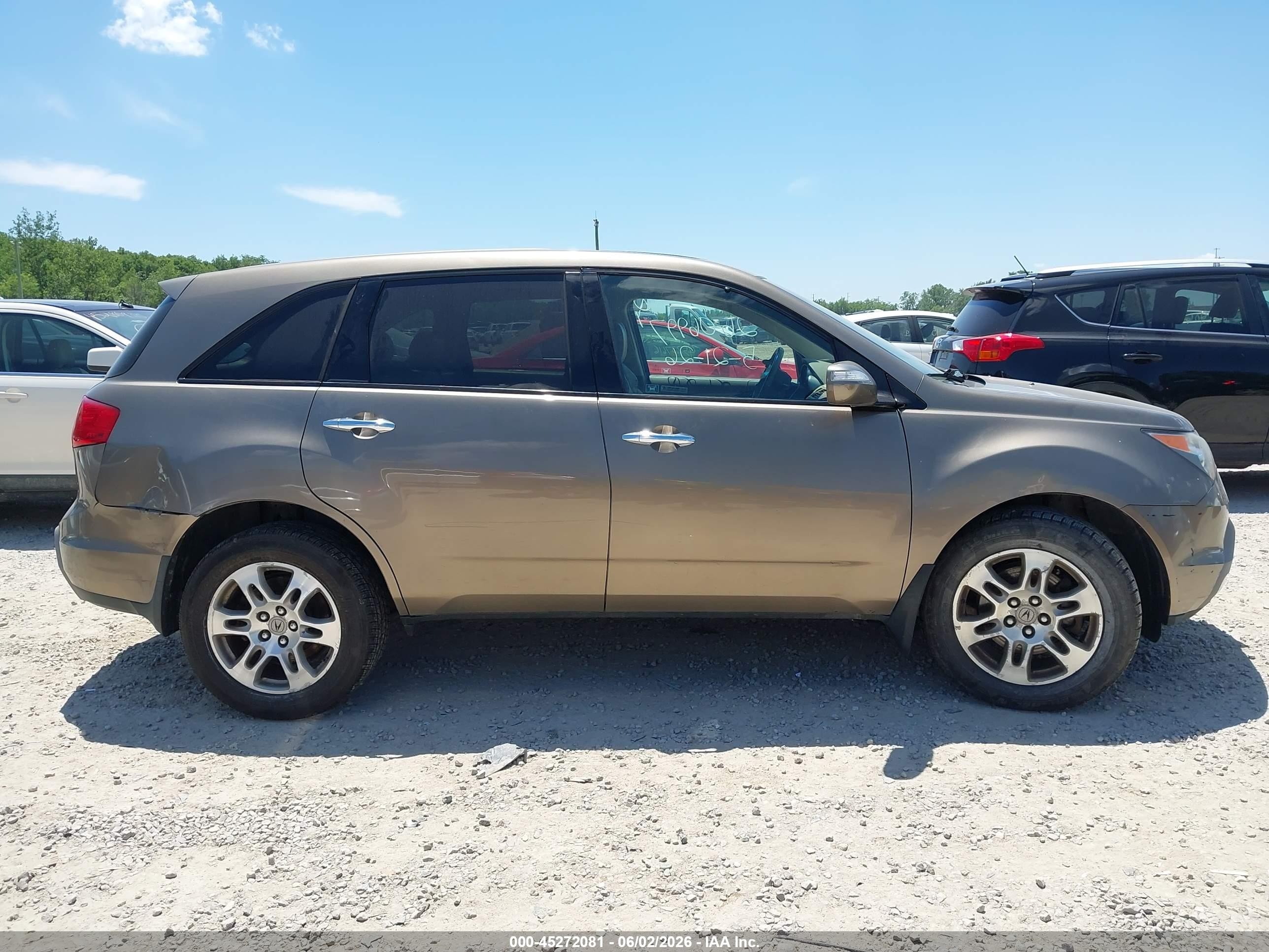 2009 Acura Mdx Technology Package Brown vin: 2HNYD28609H517460