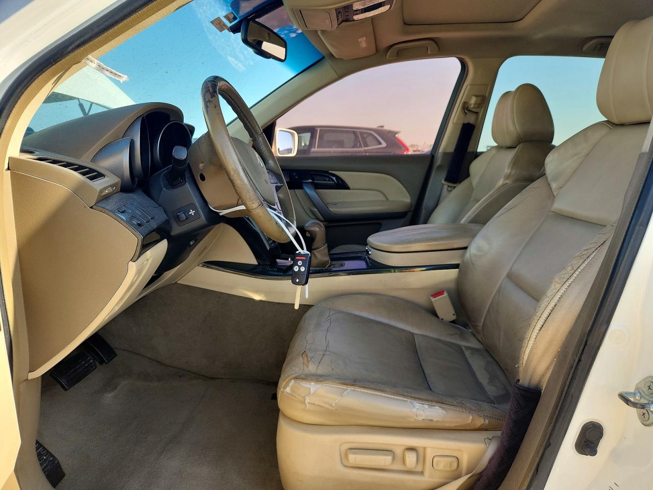 2009 Acura Mdx Technology White vin: 2HNYD28619H512185