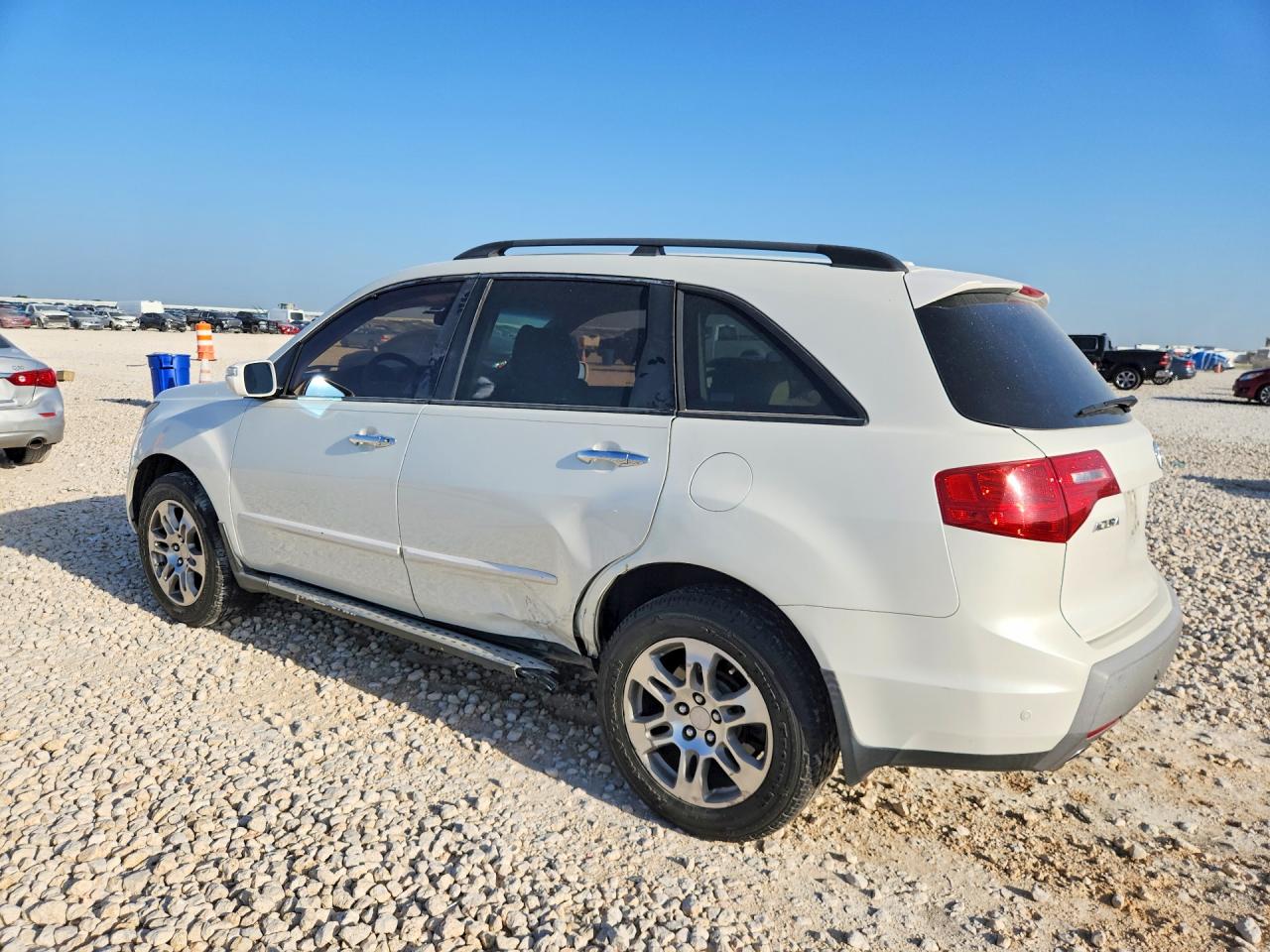 2009 Acura Mdx Technology White vin: 2HNYD28619H512185