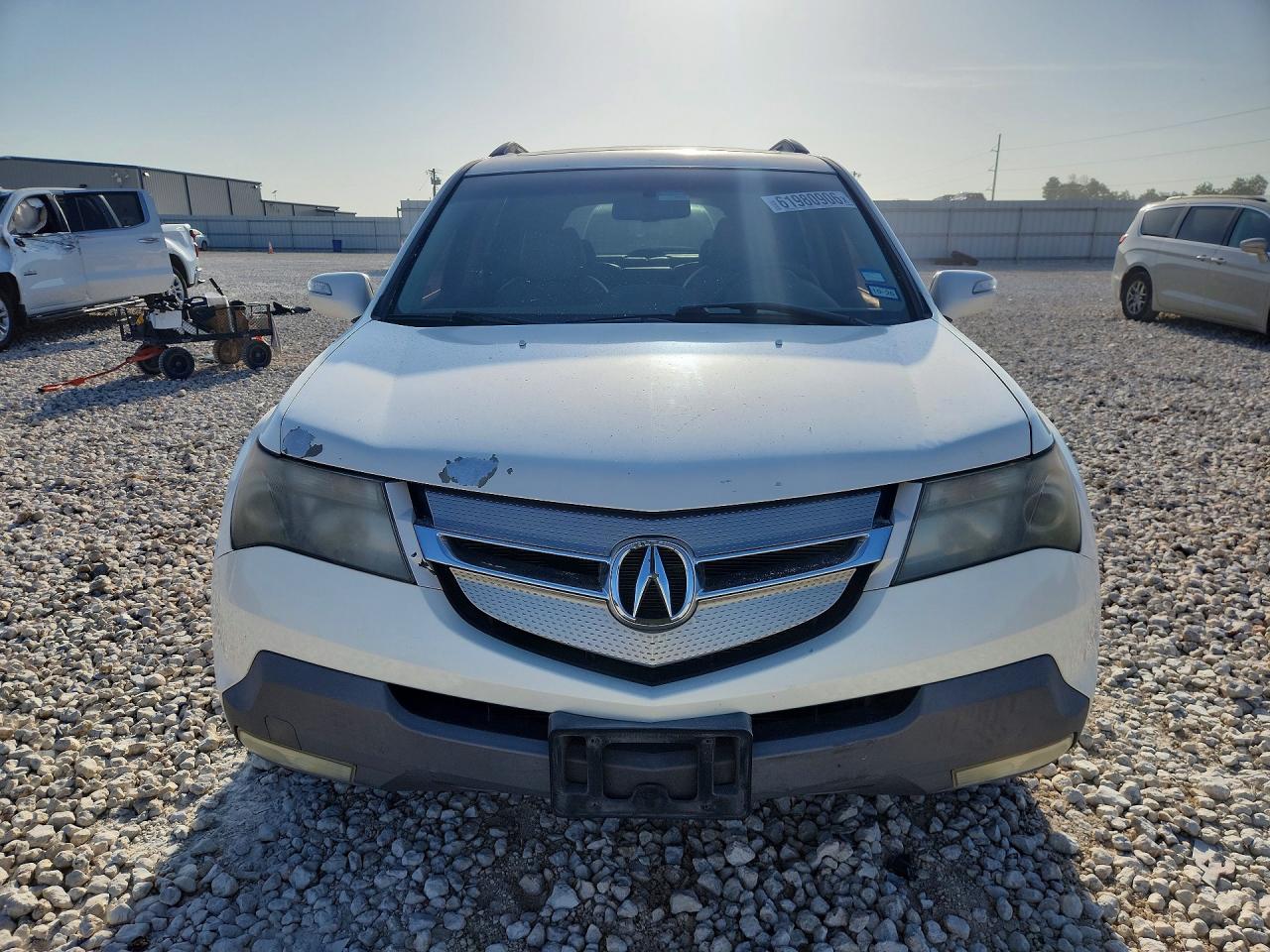 2009 Acura Mdx Technology White vin: 2HNYD28619H512185