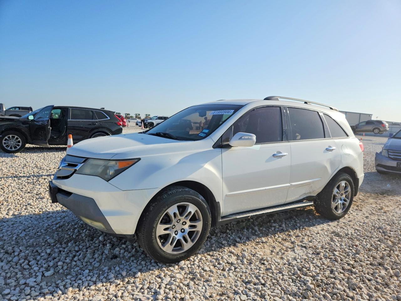 2009 Acura Mdx Technology White vin: 2HNYD28619H512185