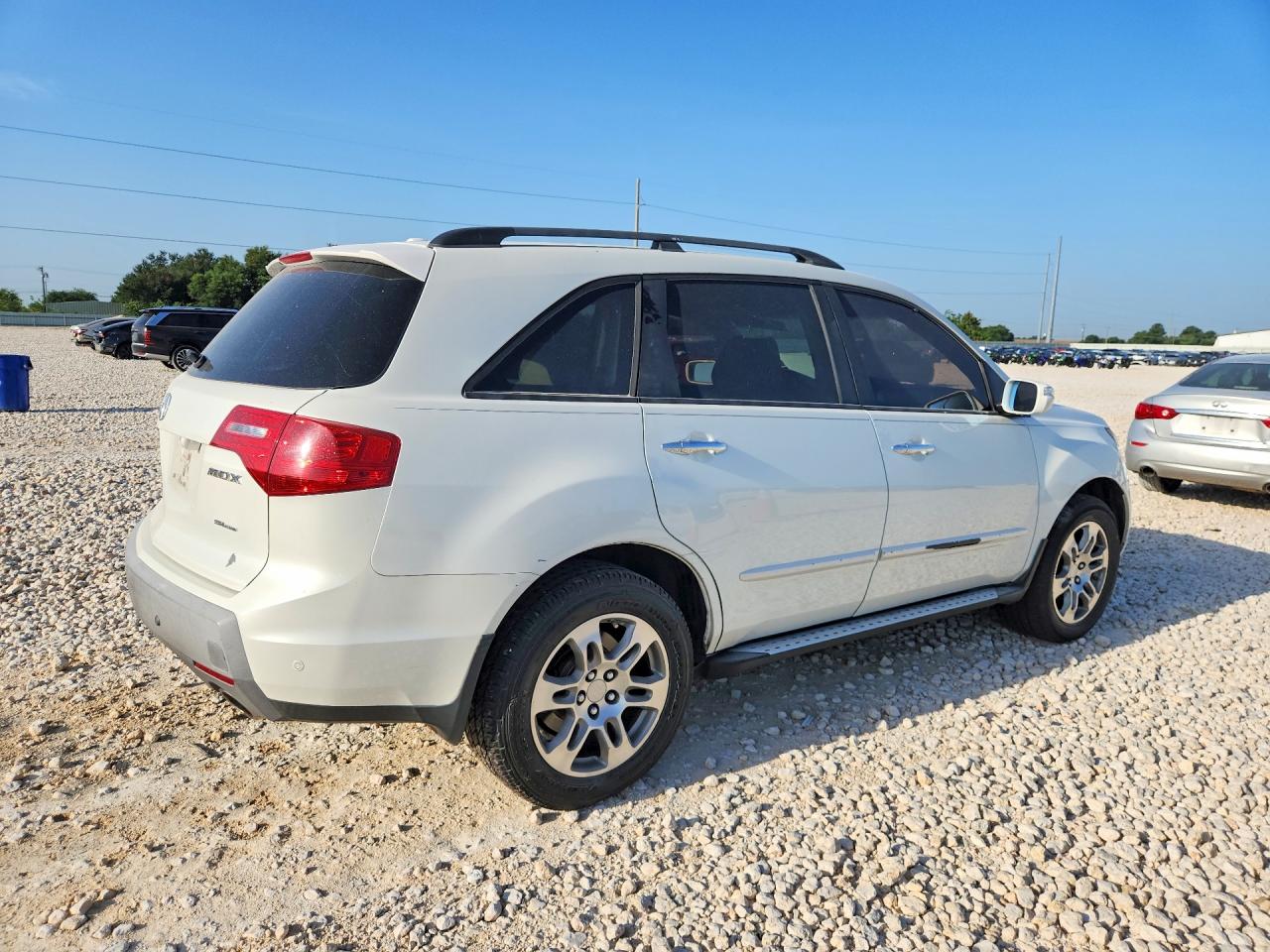 2009 Acura Mdx Technology White vin: 2HNYD28619H512185