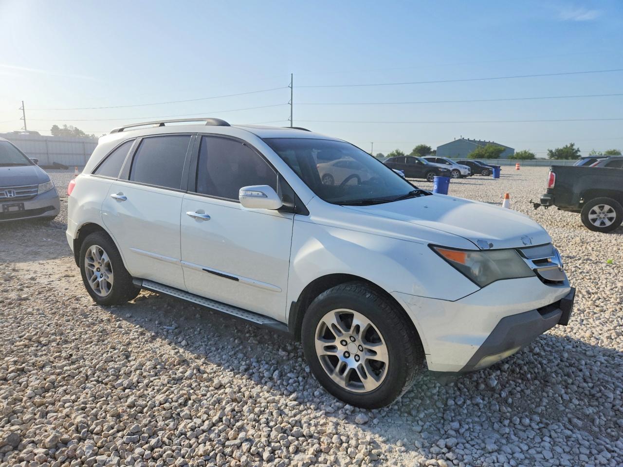 2009 Acura Mdx Technology White vin: 2HNYD28619H512185