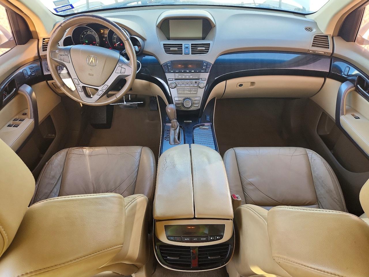 2009 Acura Mdx Technology White vin: 2HNYD28619H512185