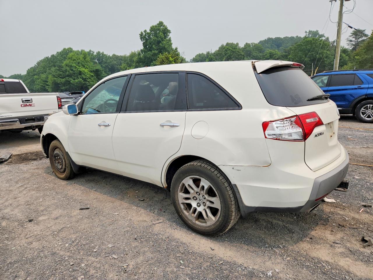 2009 Acura Mdx Technology White vin: 2HNYD28629H503317