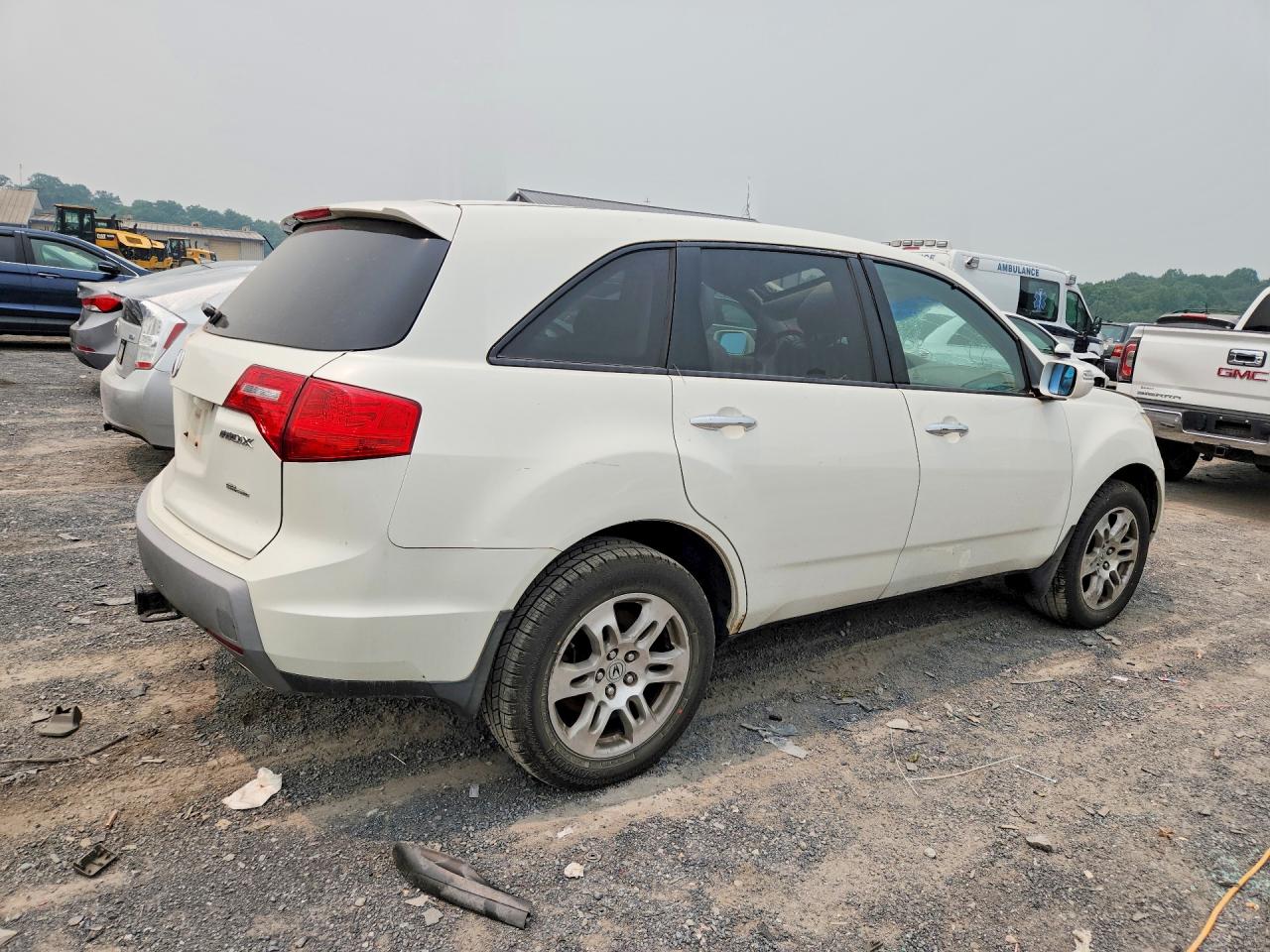 2009 Acura Mdx Technology White vin: 2HNYD28629H503317