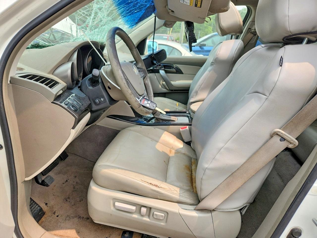 2009 Acura Mdx Technology White vin: 2HNYD28629H503317